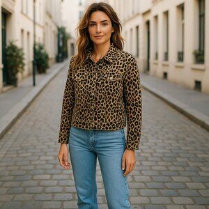 Vocal USA Medium Leopard Print Blazer – Great Condition